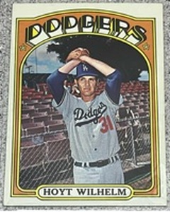 lot 149 image: 1972 Topps Baseball Card #777 - Hoyt Wilhelm