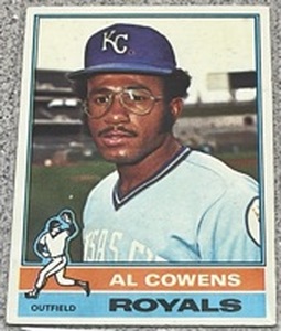 lot 159 image: 1976 Topps Baseball Card #648 - Al Cowens Kansas City Royals