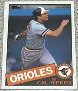 lot 224 image: 1985 Topps Baseball Card #30 - Cal Ripken Jr Baltimore Orioles