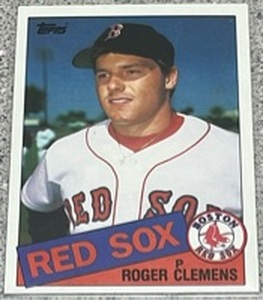 lot 225 image: 1985 Topps Baseball Card #181 - Roger Clemens
