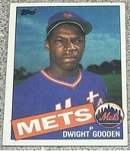 lot 227 image: 1985 Topps Baseball Card #620 - Dwight Gooden New York Mets