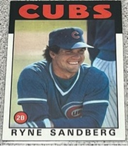 lot 236 image: 1986 Topps Baseball Card #690 - Ryne Sandberg