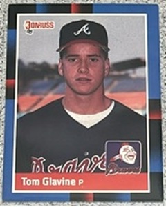 lot 245 image: 1988 Donruss Baseball Card #644 - Tom Glavine Rookie