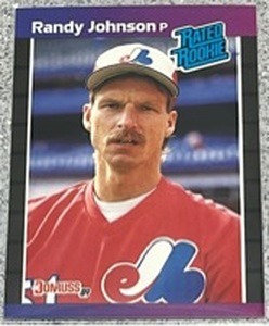 lot 250 image: 1989 Donruss Baseball Card #42 - Randy Johnson Rated Rookie