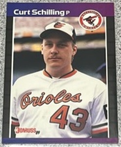 lot 252 image: 1989 Donruss Baseball Card #635 - Curt Schilling