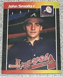 lot 253 image: 1989 Donruss Baseball Card #642 - John Smoltz