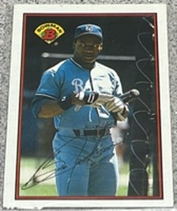 lot 255 image: 1989 Bowman Baseball Card #126 - Bo Jackson Kansas City Royals