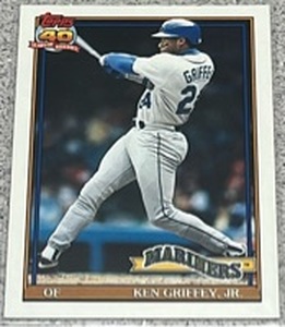 lot 260 image: 1991 Topps Baseball Card #790 - Ken Griffey Jr