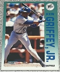 lot 267 image: 1992 Fleer Baseball Card #279 - Ken Griffey Jr.