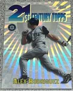 lot 275 image: 1999 Topps Baseball Card #C6 - Alex Rodriguez 21st Century