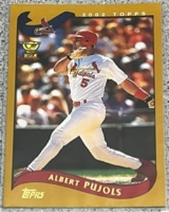 lot 277 image: 2002 Topps Baseball Card #160 - Albert Pujols