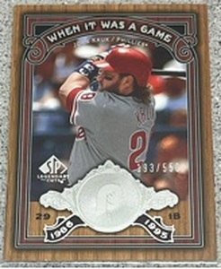 lot 280 image: 2006 Upper Deck Baseball Card #WG-JK - John Kruk When It Was A Game