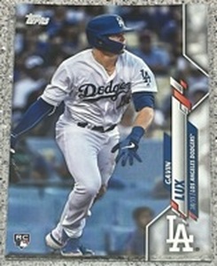 lot 295 image: 2020 Topps Baseball Card #292 - Gavin Lux Rookie