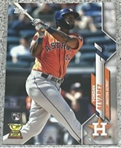 lot 296 image: 2020 Topps Baseball Card #276 - Yordan Alvarez Rookie