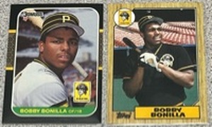 lot 306 image: Lot of 2 Bobby Bonilla Rookie Baseball Cards