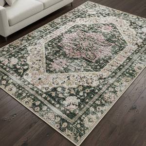 lot 3267 image: Muddy Mat� Eden 5ft x 7ft Washable Area Rugs for Living Room, Bedroom & Dining Room �� Modern Soft Low Pile Non Slip Carpet �� Pet Friendly Waterproof Foldable Rugs for Home