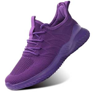 lot 4332 image: Womens Ladies Walking Running Shoes Slip On Lightweight Casual Tennis Sneakers Girls Kids Zapatos de Mujer Purple