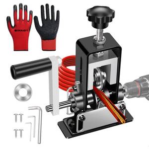 lot 4341 image: Manual Wire Stripping Machine Gauge Wire 0.06-1, Scrapping Copper Wire Stripper with Replacement Blades, Drill Powered Hand Crank Wire Stripper Tool for Scrap Copper Recycling
