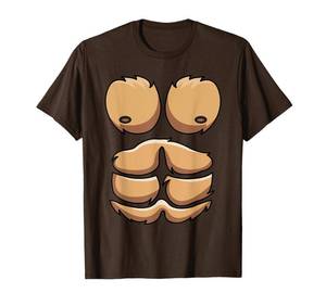 lot 4344 image: Funny Monkey Gorilla Chest Costume Halloween T-Shirt