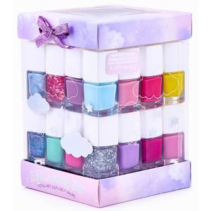 lot 4368 image: SIMPLE PLEASURES 17-Piece Unicorn Kids Nail Polish Set for Girls �� Includes Non-toxic Nail Polish For kids with Gems, Stickers & Nail File - Gift Set for Girls Ages 7-12