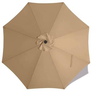 lot 4383 image: MASTERCANOPY Patio Umbrella 10ft Replacement Canopy for 8 Ribs-Khaki Canopy Only