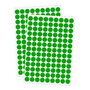 lot 4400 image: Ouzoustate 2340 PCS Green Circle Dot Stickers 12 Round Yard Garage Sale Price Stickers Colored Coding Labels