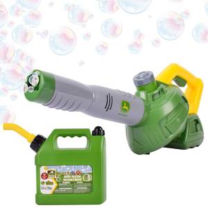 lot 4416 image: John Deere Bubble Leaf Blower Toy for Kids Includes 24oz Bubble Refill Gas Can, Outdoor Bubble Machine for Kids, Easy to Use, Outdoor Play, Great Gift Toddler 3