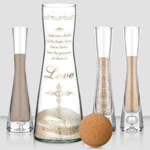 lot 5229 image: Irenare Unity Sand for Wedding Ceremony Set Include Ceremony Vase, Sand, Cork Stopper for Weddings Engagement Anniversary(Christian)
