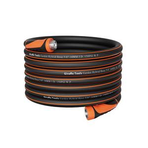 lot 5247 image: Giraffe Tools Garden Hose 58, Water Hose Heavy Duty, Flexible, Lightweight Hybrid Hose with Swivel Handle, 100ft Male to Female Fittings, Burst 600 PSI