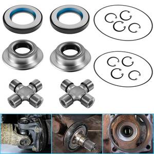 lot 6098 image: Front Axle Vaccum Knuckle Seal & Hub O-Ring & Dust Seals Kit With Driveshaft U-Joint Fit For Ford F250 F350 Super Duty With Dana Super 60 (2005 to 2019) incomplete