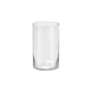 lot 6102 image: A5�� Wide 8 High Large Hand Blown Sturdy Clear Cylinder Glass Vase, Centerpiece Flower Vase for Rose, Tulip, Boquets, Hurricane Candle Holder (1, 5x8)