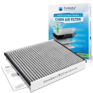 lot 6111 image: Femota MERV 13 Cabin Air Filter with Activated Carbon, CF11920 Replacement for Ford Escape, Focus, Transit Connect, C-Max, GT, Lincoln MKC.