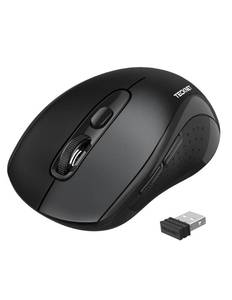 lot 6160 image: TECKNET Bluetooth Mouse (BT 5.03.02.4Ghz), 6-Level 4000 DPI Wireless Mice for Laptop, 2-in-1 Ergonomic Computer Portable PC Mouse, Silent Mouse with USB Receiver for WindowsMacPCNotebook
