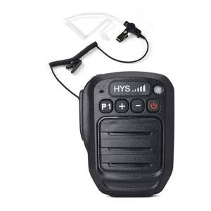 lot 6187 image: HYS Bluetooth Microphone for Zello App, Wireless Mic with PTT �� IP66 Waterproof, Type-C Charge, 1000mAh Battery& Smart Controls, 3.5mm Audio Port for iOS and Android with Listen Only Earpiece