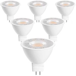 lot 6206 image: SETEN 6 Pack MR16 LED Bulb, GU5.3 Bi-Pin Base, 5W (50W Equivalent) 5000K Daylight, 450 Lumens, 38° Beam Angle, for Spot Lights, Recessed & Track Lighting, Outdoor Landscape, 12 ACDC, Non-Dimmable