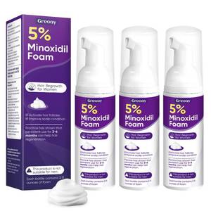lot 6217 image: 5% Minoxidil Foam for Women Hair Growth Foam Suitable for Hair Thinning Receding Hairline and Hair Loss to Hair Regrowth Get Thicker Fuller Hair 3 Bottles 2.11 Ounces Each