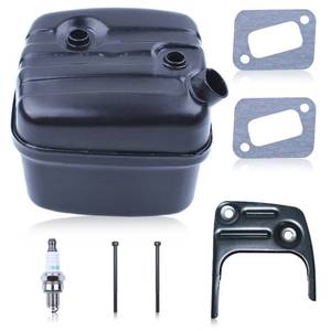lot 6279 image: Haishine Exhaust Muffler Kit for Husqvarna 340 345 346XP 350 351 353 Chainsaws,Durable Chainsaw Replacement Parts Replace 544028301, 544028302, 503862703, 503862702, 503862803