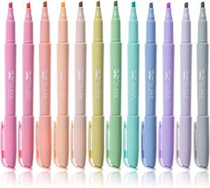 lot 6282 image: Mr. Pen- Highlighters, 12 Pack, Earthy Colors, Chisel Tip, Quick-Dry, Smear-Resistant, Odorless Highlighters for School, Office & Journaling
