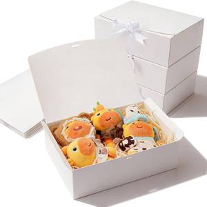 lot 6286 image: Korpai Gift Boxes 10 Pack 12x10x4 White Bridesmaid Proposal Box, Gift Boxes With Lids For Presents,Bridesmaid Boxes,For Graduation Party, Mothers Day,Weddings,Holiday