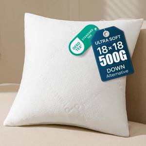 lot 6295 image: Phantoscope Premium 18x18 Throw Pillow Inserts, Ultra-Soft Air Layer Pillow Inserts Down Alternative Decorative Throw Pillows for Couch, Bedroom, Square Cushion Sham Stuffer, Pack of 1
