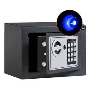 lot 11572 image: JUGREAT Safe Box with Induction Light,Electronic Digital Security Safe Steel Construction Hidden with Lock��Wall or Cabinet Anchoring Design for Home Office Hotel Business 0.23 Cubic Feet Graphite