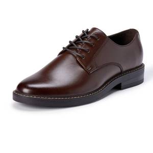 lot 11599 image: Amazon Essentials Mens Round Toe Derby Dress Shoes with Memory Foam, Dark Brown, 10
