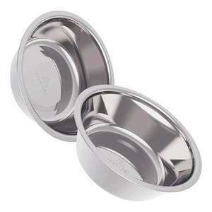 lot 11602 image: AVERYDAY 48oz Stainless Steel Dog Bowls Set, 2 Pack for Replacement Dogs Bowl Stand, 6 Cups Metal Dog Bowls, 8 Inch Medium Large Dogs Water Bowl for Raised Feeder with Opening 7.24-7.48