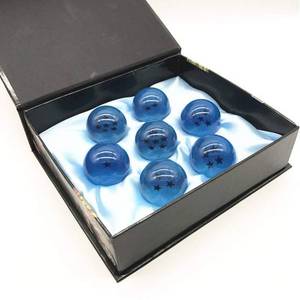 lot 11609 image: Boxtree Children Toy New Gift Box Set of 7pcs Ball Z 43mm1.7 Stars Crystal Ball (Blue) (Missing One)