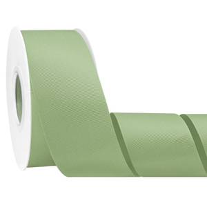 lot 12046 image: Simplegoal 14 inch 50 Yards Dusty Sage Green Grosgrain Ribbon for Gift Wrapping Weddings Flower Bouquet Decor Sewing (Not Thick 12 An Inch)