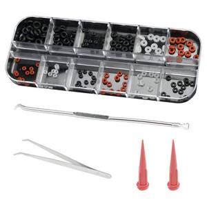 lot 12054 image: 144pcs Rubber O Ring Assortment Kits 12 Sizes Made of Nitrile Rubber NBR Replacement