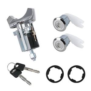 lot 12058 image: Ignition Switch with Key Door Lock Cylinders Compatible with Ford Bronco F150 F250 F350 E150 E250 E350 Ranger Crown Victoria Replaces# C-42-150 DP-42-122 (Ford F-Series&E-Series Van 92-95)