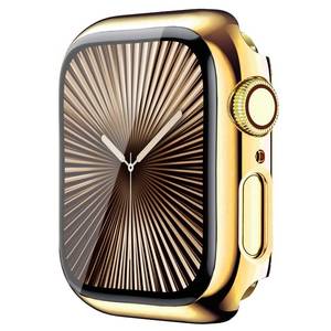 lot 12062 image: HANKN Hard Case for Apple Watch Series 10 Series 11 42mm Tempered Glass Screen Protector Case