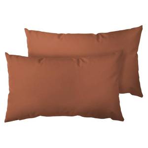 lot 12083 image: Metliv Ergonomic 12x20 Inch Outdoor Lumbar Pillow Covers Waterproof Support Cushion for Patio Chairs, Benches, Sofas Porch, Red