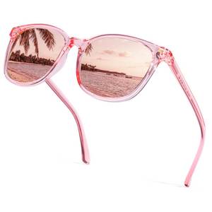 lot 12097 image: Myiaur Polarized Sunglasses for Women, Square Mirrored Trendy Shades with UV Protection Reduce Glare Sun Glasses